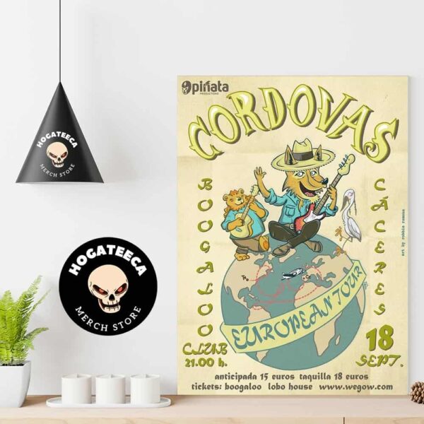 Poster For Cordovas Concert In Caceres On September 18th Home Decor Poster Canvas