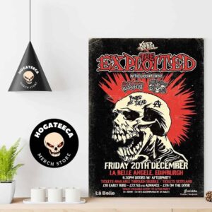 Punk Legends The Exploited Return To LA Belle For A Christmas 2024 Show With Special Guests Hot Action Waxing And Happy Spastics Home Decor Poster Canvas