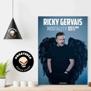 Ricky Gervais Mortality World Tour 2024-25 Home Decor Poster Canvas