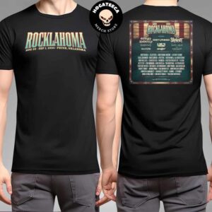 Rocklahoma Fest In Pryor Oklahoma Merch T-Shirt Lineup On Aug 30 And Sep 1 2024 Two Sides Unisex T-Shirt