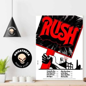 Rush Working Man 50th Anniversary Canada Colorway Home Decor Poster Canvas