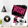 Rush Working Man 50th Anniversary Canada Colorway Home Decor Poster Canvas