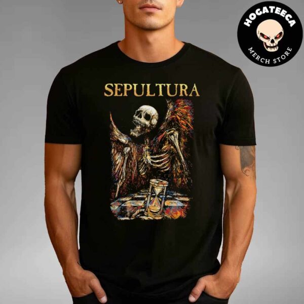 Sepultura 40th Anniversary Collection Hourglass Merch Unisex T-Shirt