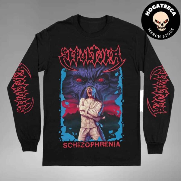 Sepultura 40th Anniversary Collection Schizophrenia All Over Print Long Sleeve Shirt