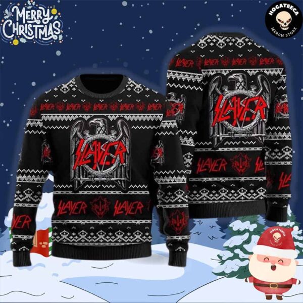 Slayer Eagle Chirstmas Gifts 2024 Xmas For Family And Friends Ugly Sweater