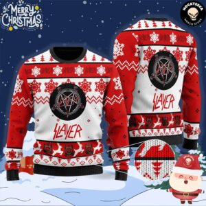 Slayer Snow Chirstmas Gifts 2024 Xmas For Family And Friends Ugly Sweater