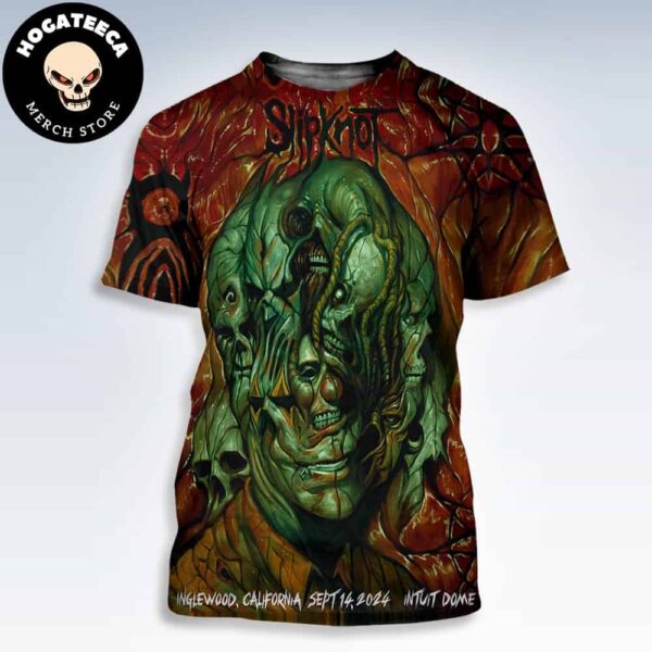 Slipknot Merch City Specific In Inglewood California At Cupula Intuit Dome On Sept 14 2024 All Over Print Shirt