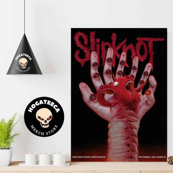 Slipknot Merch City Specific Poster At Ford Idaho Center Amphitheater On September 11 2024 In Nampa ID Home Decor Poster Canvas