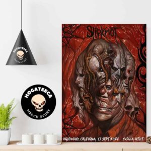 Slipknot Merch City Specific Poster In Inglewood California At Cupula Intuit On Sept 13 2024 Home Decor Poster Canvas