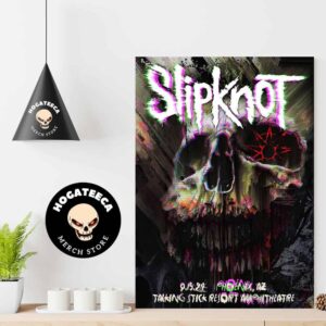 Slipknot Merch City Specific Poster In Phoenix AZ In Talking Stick Resort Amphitheatre On Sept 15 2024 Home Decor Poster Canvas