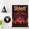 Slipknot Merch Poster On Sep 8 2024 At RV Inn Style Resorts Amphitheater In Ridgefield WA with Knocked Loose and Vended Home Decor Poster Canvas