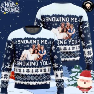 Snowing Me Snowing You ABBA For Family And Friends Chirstmas Gifts 2024 Xmas Ugly Sweater