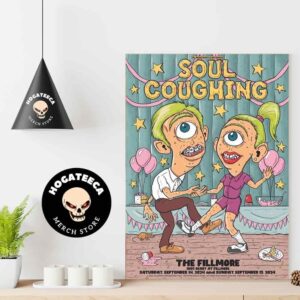 Soul Coughing Merch Poster For Show The Fillmore 1805 Geary At Fillmore On Saturday September 14 2024 And Sunday September 15 2024 Home Decor Poster Canvas