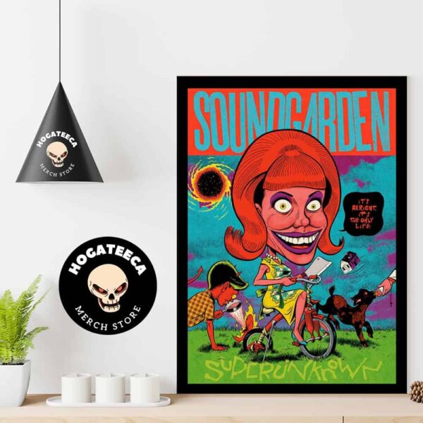 Soundgarden Superunknown 30th Anniversary Merch Screenprints Illustrated by Ryan Besch Ver 2 Home Decor Poster Canvas