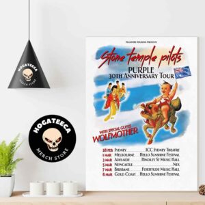 Stone Temple Pilots Will Be Touring Australia Next March 2025 To Celebrate 30 Years Of Purple Home Decor Poster Canvas