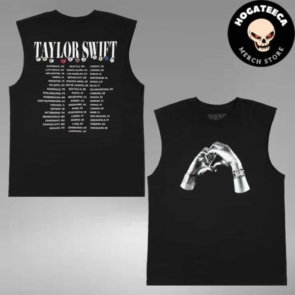 Taylor Swift Merch The Eras Tour 2023-2024 The Eras Tour Heart Hands Muscle Two Sides Unisex Tank Top Shirt