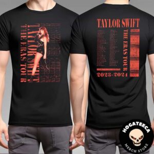 Taylor Swift Merch The Eras Tour 2023-2024 The Eras Tour Reputation Live Photo Two Sides Unisex T-Shirt