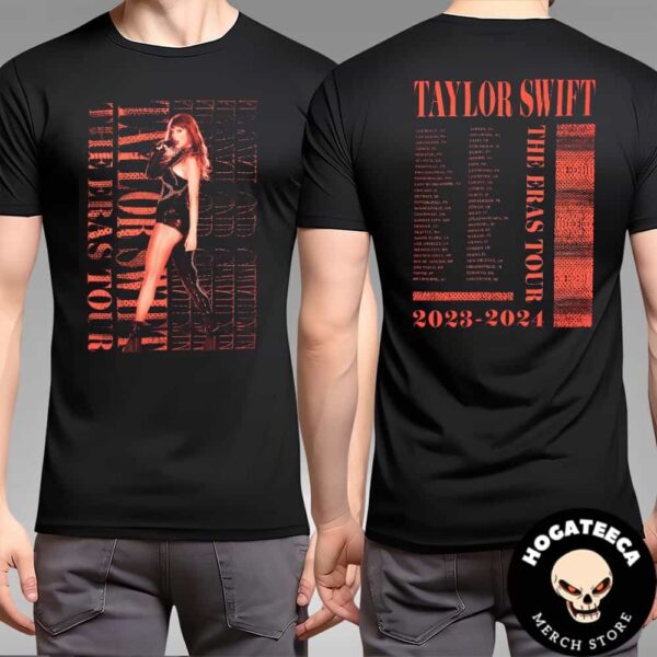 Taylor Swift Merch The Eras Tour 2023-2024 The Eras Tour Reputation Live Photo Two Sides Unisex T-Shirt