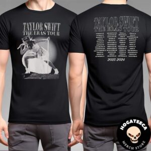 Taylor Swift The Eras Tour 2023-2024 TTPD Live Photo And Schedule List Two Sides Unisex T-Shirt