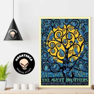 The Avett Brothers Merch Poster For Show In New Braunfels Texas At Whitewater Amphitheater On September 21th 2024 Home Decor Poster Canvas