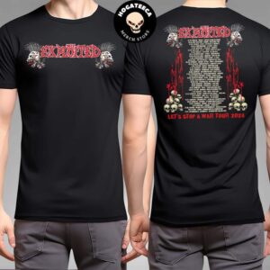 The Exploited Let’s Stop A War North America Tour 2024 Schedule List Merch Two Sides Unisex T-Shirt