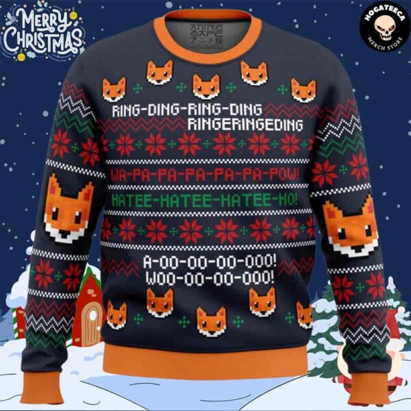 The Fox What Does The Fox Says Ylvis For Family And Friends Chirstmas Gifts 2024 Xmas Ugly Sweater