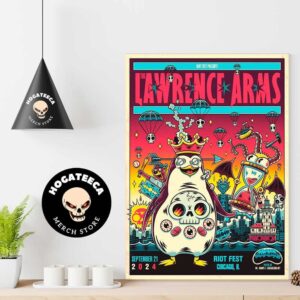 The Lawrence Arms Merch Riot Fest In Chicago IL On September 21 2024 Home Decor Poster Canvas