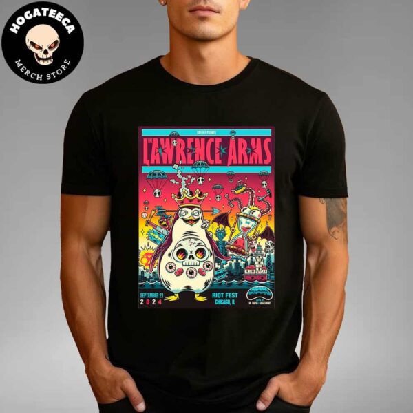 The Lawrence Arms Merch Riot Fest In Chicago IL On September 21 2024 Unisex T-Shirt