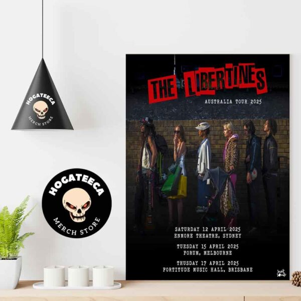 The Libertines Australia Tour 2025 Schedule List Home Decor Poster Canvas