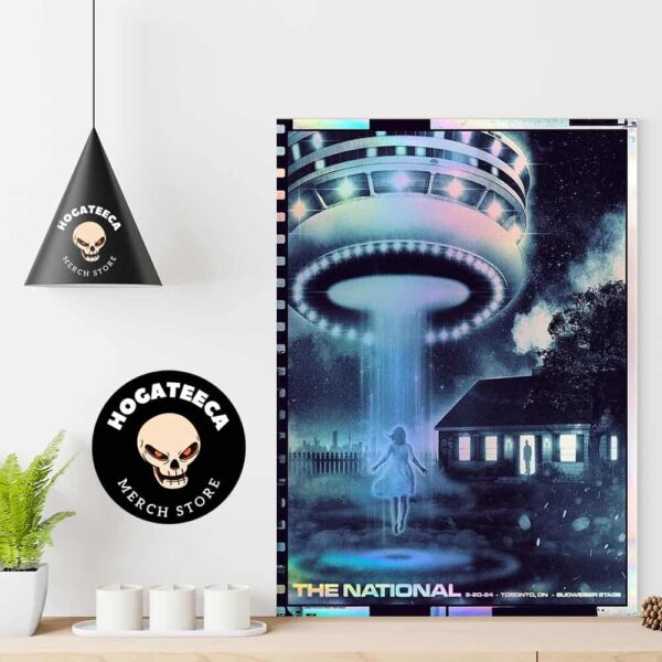 The National Merch Poster For Show In Toronto On At Budweiser Stage On September 20 2024 Designed By Christopher Everhart Home Decor Poster Canvas