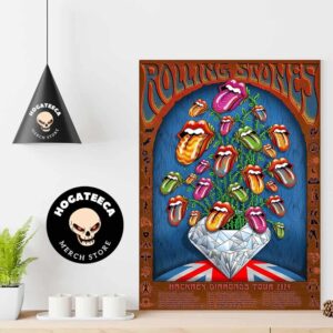 The Rolling Stones Hackney Diamonds Tour 2024 Schedule List Merch By Emek Studios Home Decor Poster Canvas