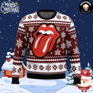 The Rolling Stones Ugly Christmas Sweater Chirstmas Gifts 2024 Xmas For Family And Friends Ugly Sweater