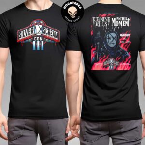 The Silver Scream Con 3 Merch Shirt For Concert With First Jason The Ultimate Horror Punk Band On Saturday September 14th At The Palladium Outdoors Worcester MA Two Sides Unisex T-Shirt