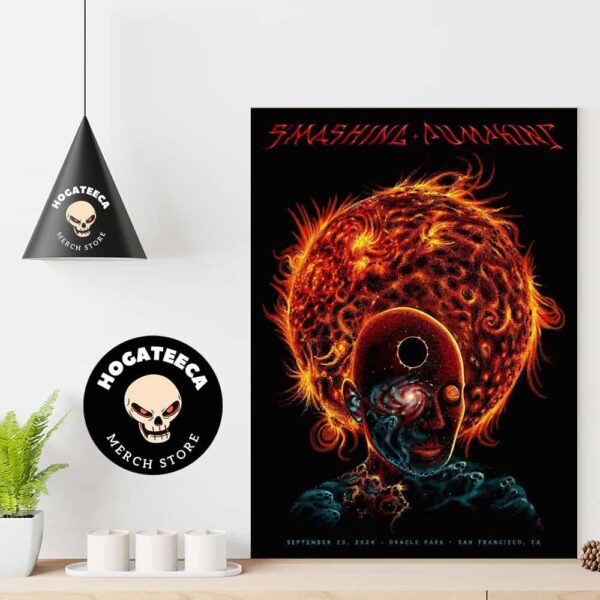 The Smashing Pumpkins Merch Poster For Show At Oracle Park In San Francisco CA On September 20 2024 Home Decor Poster Canvas