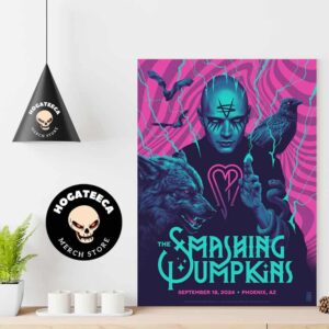 The Smashing Pumpkins Merch Poster For Show In Phoenix September 18 2024 Home Decor Poster Canvas