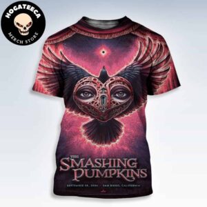 The Smashing Pumpkins Merch Poster For Show On September 28 2024 In San Diego California All Over Print Shirt