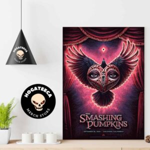 The Smashing Pumpkins Merch Poster For Show On September 28 2024 In San Diego California Home Decor Poster Canvas