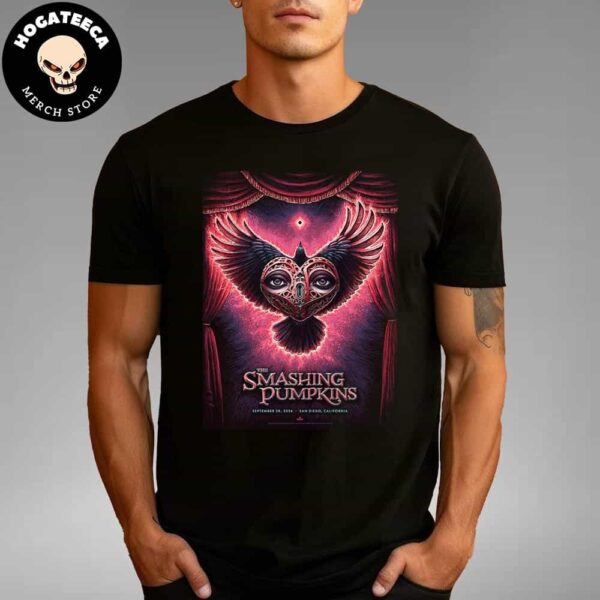 The Smashing Pumpkins Merch Poster For Show On September 28 2024 In San Diego California Unisex T-Shirt