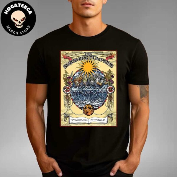 The Smashing Pumpkins Merch T-Shirt For Concert In Pittsburgh PA On September 1 2024 Unisex T-Shirt