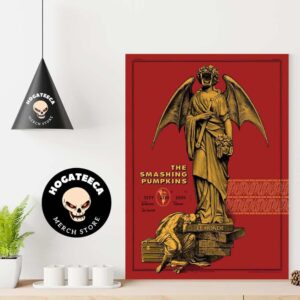 The Smashing Pumpkins The Saviors Tour With Green Day Rancid The Linda Lindas Merch Poster For Arlington At Globe Life Field On Sep 11th 2024Home Decor Poster Canvas