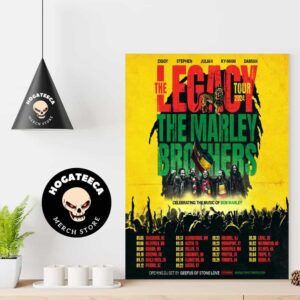 The Upcoming 22-Date Marley Brothers Legacy Tour Alongside My Brothers Ziggy Julian Ky-Mani And Damian Home Decor Poster Canvas