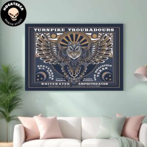 Turnpike Troubadours Merch Poster For Show In New Braunfels Texas At White Water Amphitheater On September 6-7 2024 Home Decor Poster Canvas