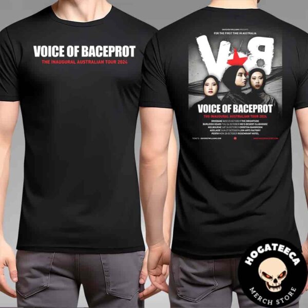 Voice of Baceprot The Inaugural Australian Tour 2024 Schedule List Merch Two Sides Unisex T-Shirt