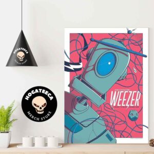 Voyage To The Blue Planet Weezer Merch Poster For St Paul MN At Xcel Energy Center On 09 04 2024