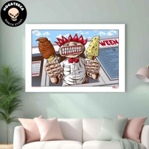 Ween Concert At The Cuthbert Amphitheater In Eugene OR On August 10 2024 Home Decor Poster Canvas