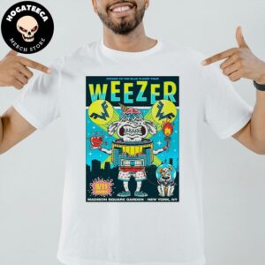 Weezer Voyage To The Blue Planet Tour Merch Shirt At Madison Square Garden In New York Ny On 9 11 2024 Unisex T-Shirt