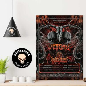 Whitechapel The Mortal Way Tour Latin America 2024 Schedule List Home Decor Poster Canvas