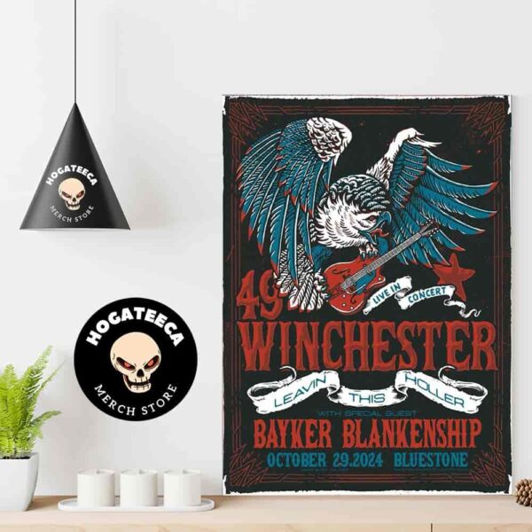 49 Winchester With Bayker Blankenship Merch For Show On October 29 2024 At The Bluestone In Columbus Ohio Home Decor Poster Canvas