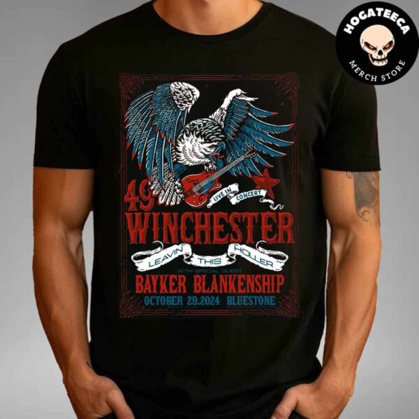 49 Winchester With Bayker Blankenship Merch For Show On October 29 2024 At The Bluestone In Columbus Ohio Unisex T-Shirt