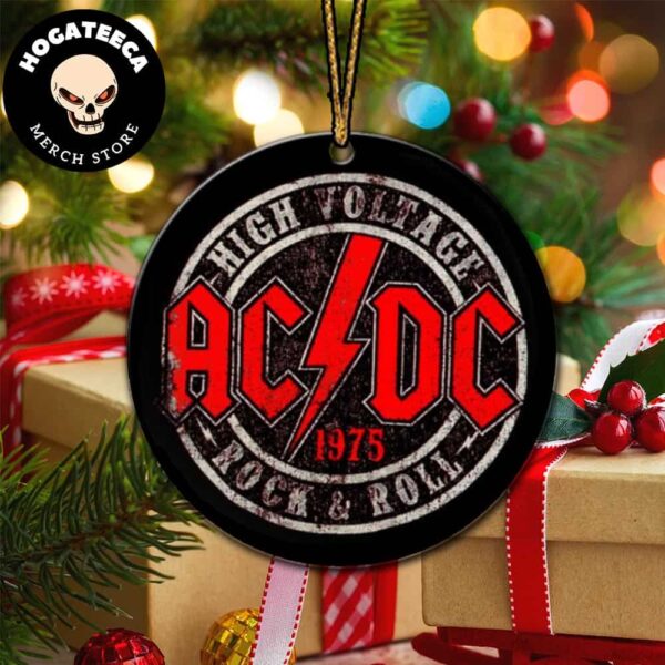 AC DC 1975 Christmas Gift Tree Decorations Ornament